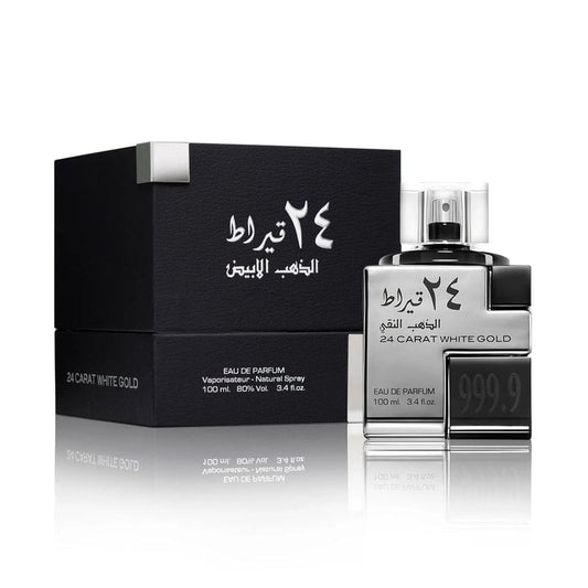 24 CARAT WHITE GOLD Lattafa perfume UNISEX 100ml