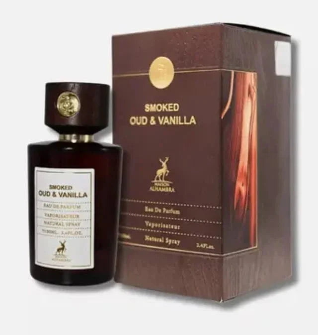 SMOKED OUD Y VAINILLA Maison alhambra perfume Unisex 100ml.